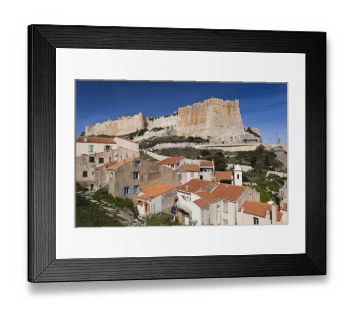 Framed Print : France, Corsica, Corse-du-Sud Department, Corsica South Coast Region, Bonifacio Framed Print : France, Corsica, Corse-du-Sud Department, Corsica South Coast Region, Bonifacio