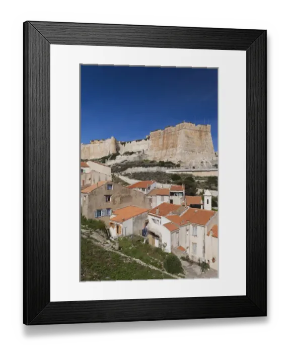 Framed Print : France, Corsica, Corse-du-Sud Department, Corsica South Coast Region, Bonifacio Framed Print : France, Corsica, Corse-du-Sud Department, Corsica South Coast Region, Bonifacio
