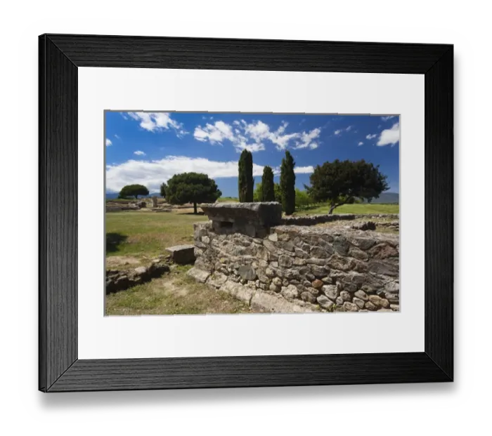 Framed Print : France, Corsica, Haute-Corse Department, Costa Serena Region, Aleria, Ancient Aleria