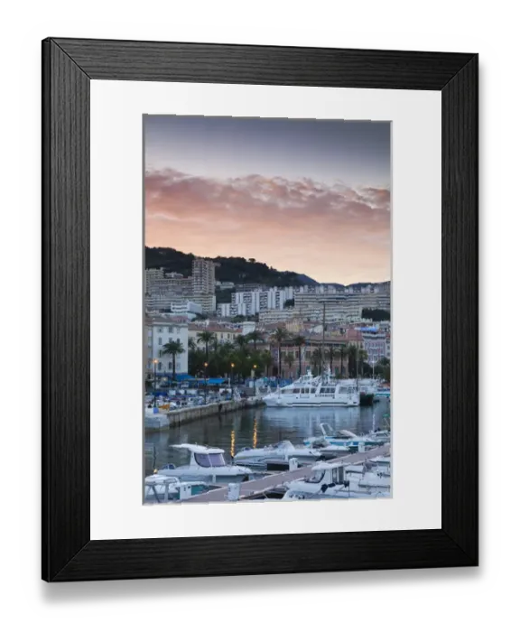 Framed Print : France, Corsica, Corse-du-Sud Department, Corsica West Coast Region, Ajaccio, city