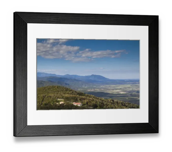 Framed Print : France, Corsica, Haute-Corse Department, Fiumorbo Region, Prunelli di Fiumorbo, elevated Framed Print : France, Corsica, Haute-Corse Department, Fiumorbo Region, Prunelli di Fiumorbo, elevated