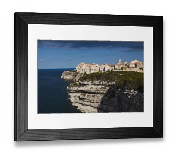 Framed Print : France, Corsica, Corse-du-Sud Department, Corsica South Coast Region, Bonifacio