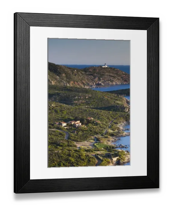 Framed Print : France, Corsica, Haute-Corse Department, La Balagne Region, Calvi, elevated view Framed Print : France, Corsica, Haute-Corse Department, La Balagne Region, Calvi, elevated view