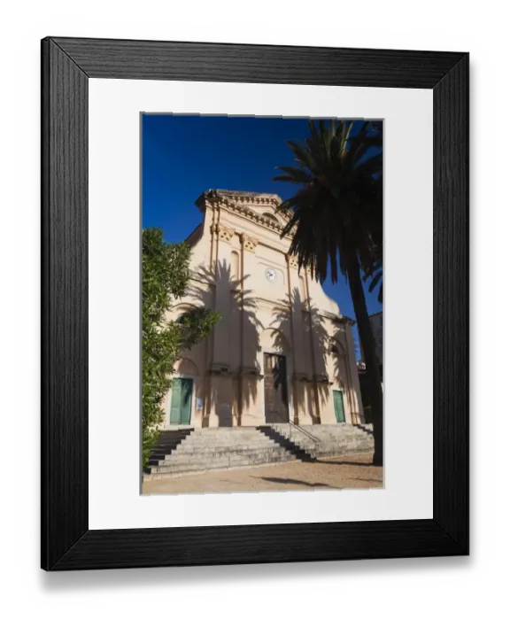 Framed Print : France, Corsica, Haute-Corse Department, La Balagne Region, Ile Rousse, Place Paoli Framed Print : France, Corsica, Haute-Corse Department, La Balagne Region, Ile Rousse, Place Paoli