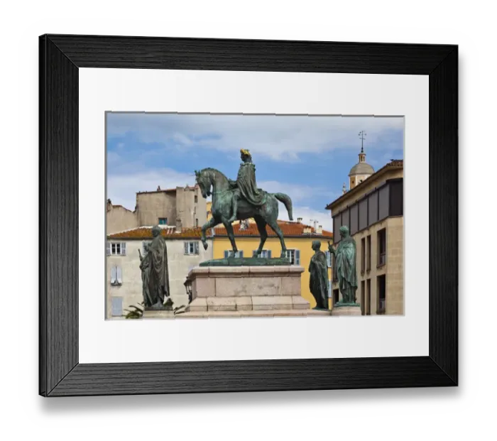 Framed Print : France, Corsica, Corse-du-Sud Department, Corsica West Coast Region, Ajaccio, Place Framed Print : France, Corsica, Corse-du-Sud Department, Corsica West Coast Region, Ajaccio, Place