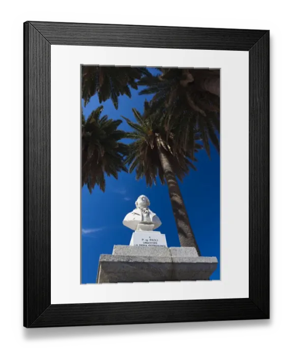Framed Print : France, Corsica, Haute-Corse Department, La Balagne Region, Ile Rousse, Place Paoli Framed Print : France, Corsica, Haute-Corse Department, La Balagne Region, Ile Rousse, Place Paoli