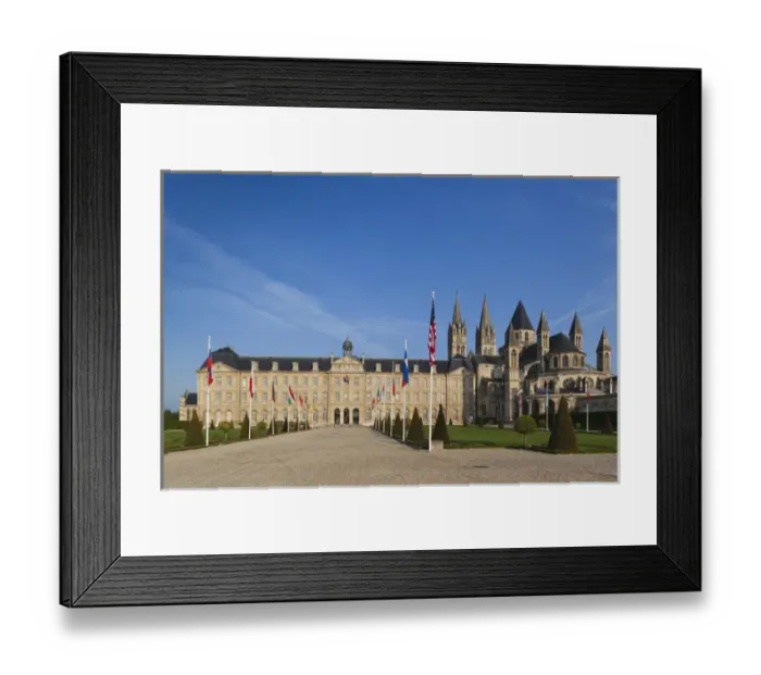 Framed Print : France, Normandy Region, Calvados Department, Caen, Abbaye Aux Hommes abbey and Eglise Framed Print : France, Normandy Region, Calvados Department, Caen, Abbaye Aux Hommes abbey and Eglise
