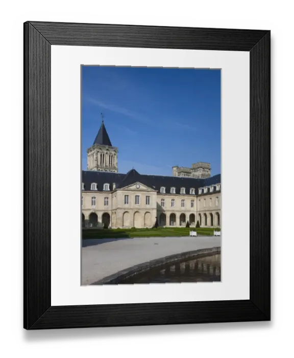 Framed Print : France, Normandy Region, Calvados Department, Caen, Abbaye Aux Dames abbey