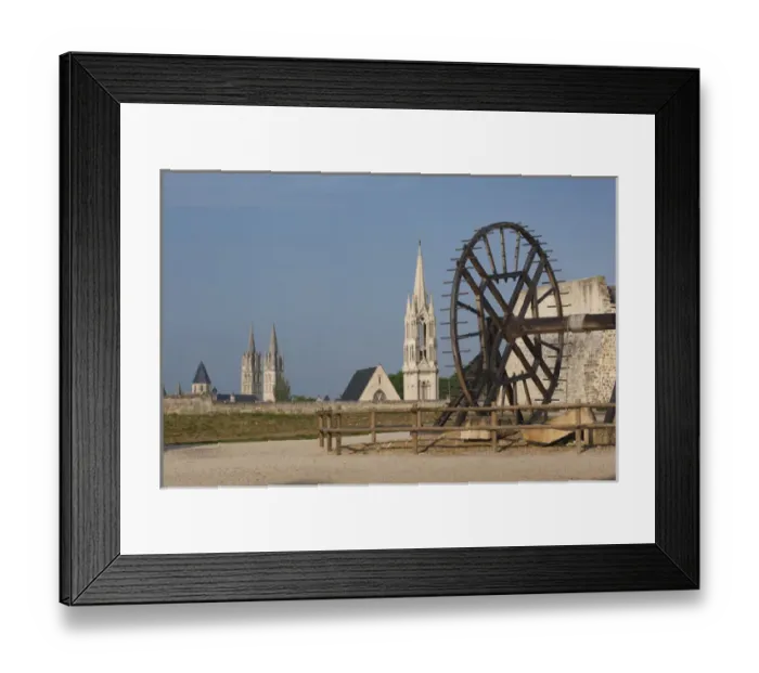 Framed Print : France, Normandy Region, Calvados Department, Caen, Chateau de Guillame le Conquerant