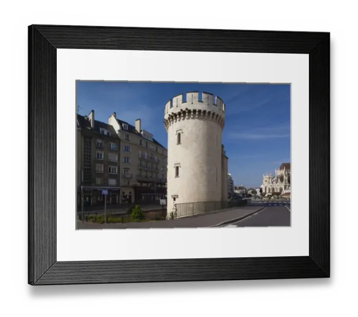Framed Print : France, Normandy Region, Calvados Department, Caen, Tour Leroy tower