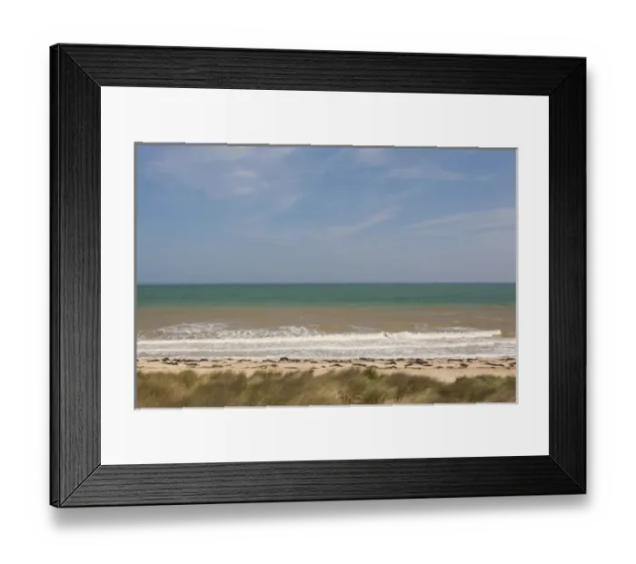 Framed Print : France, Normandy Region, Calvados Department, D-Day Beaches Area, Courseulles Sur Mer