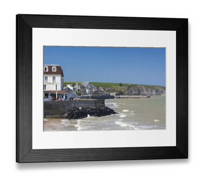 Framed Print : France, Normandy Region, Calvados Department, D-Day Beaches Area, Arromanches les Bains Framed Print : France, Normandy Region, Calvados Department, D-Day Beaches Area, Arromanches les Bains