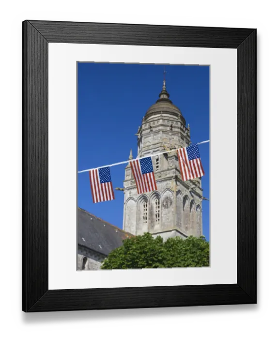 Framed Print : France, Normandy Region, Manche Department, D-Day Beaches Area, WW2-era D-Day invasion Utah Beach