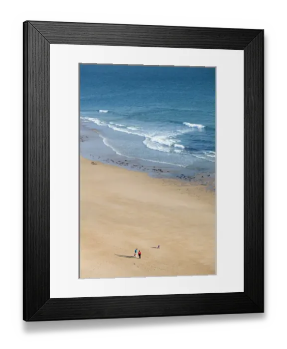 Framed Print : France, Normandy Region, Manche Department, Barneville-Carteret, elevated view of Framed Print : France, Normandy Region, Manche Department, Barneville-Carteret, elevated view of