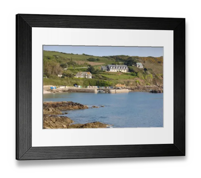 Framed Print : France, Normandy Region, Manche Department, Port Racine, small harbor on the Anse Framed Print : France, Normandy Region, Manche Department, Port Racine, small harbor on the Anse
