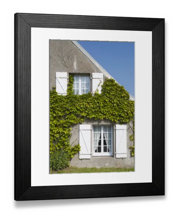 Framed Print : France, Normandy Region, Manche Department, Goury, town building detail Framed Print : France, Normandy Region, Manche Department, Goury, town building detail