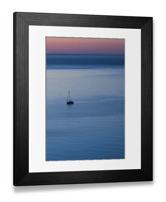Framed Print : France, Corsica, Haute-Corse Department, Le Nebbio Region, St-Florent, elevated water view