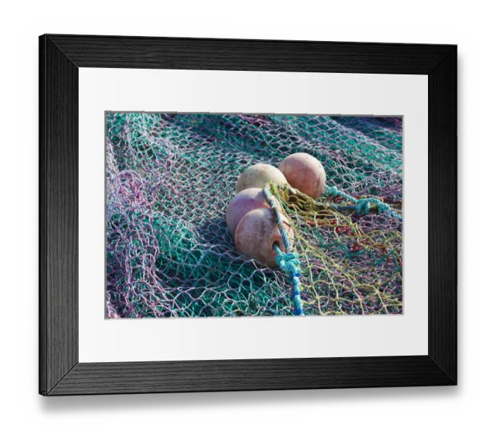 Framed Print : France, Normandy Region, Manche Department, Granville, port, fishing nets Framed Print : France, Normandy Region, Manche Department, Granville, port, fishing nets