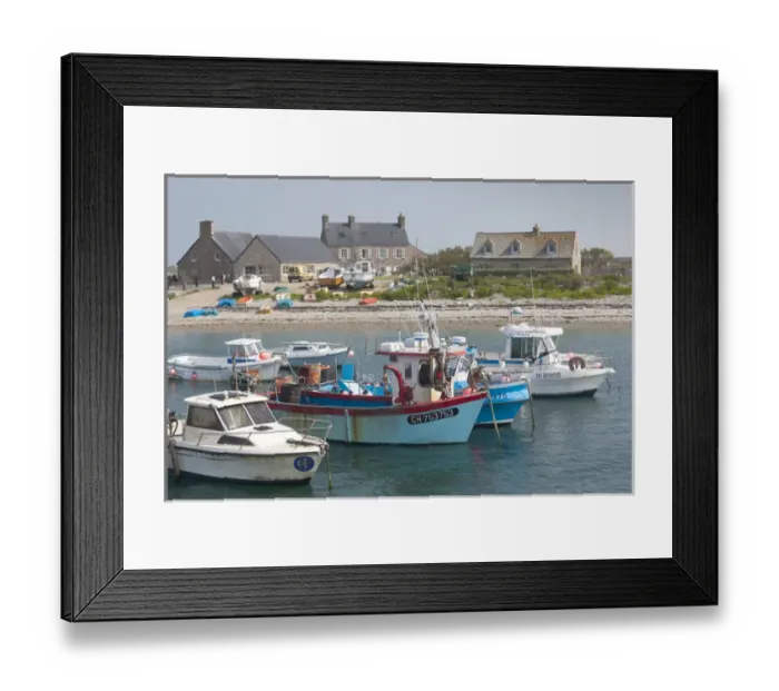 Framed Print : France, Normandy Region, Manche Department, Goury, port view Framed Print : France, Normandy Region, Manche Department, Goury, port view