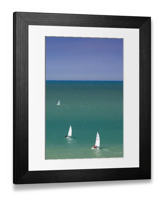 Framed Print : France, Normandy Region, Seine-Maritime Department, Veules les Roses, elevated view Framed Print : France, Normandy Region, Seine-Maritime Department, Veules les Roses, elevated view