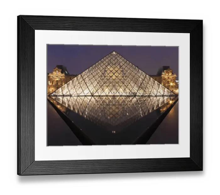 Framed Print : The Pyramide du Louvre, Paris, France Framed Print : The Pyramide du Louvre, Paris, France