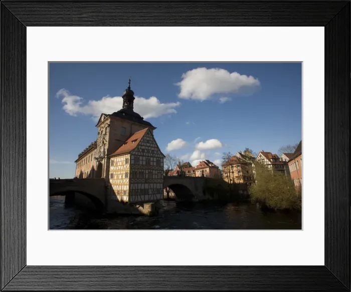 Framed Print : BAMBER17943-2012-BARTRUFF. CR2 - Old City Hall located atop the bridge over the River Framed Print : BAMBER17943-2012-BARTRUFF. CR2 - Old City Hall located atop the bridge over the River