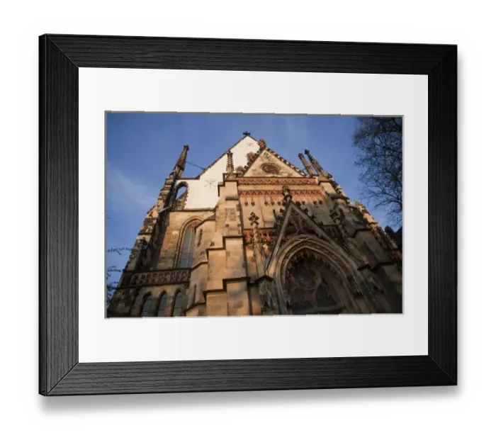 Framed Print : LEIPZIG18459-2012-BARTRUFF. CR2 - Front entrance of Leipzig, Germanys landmark St
