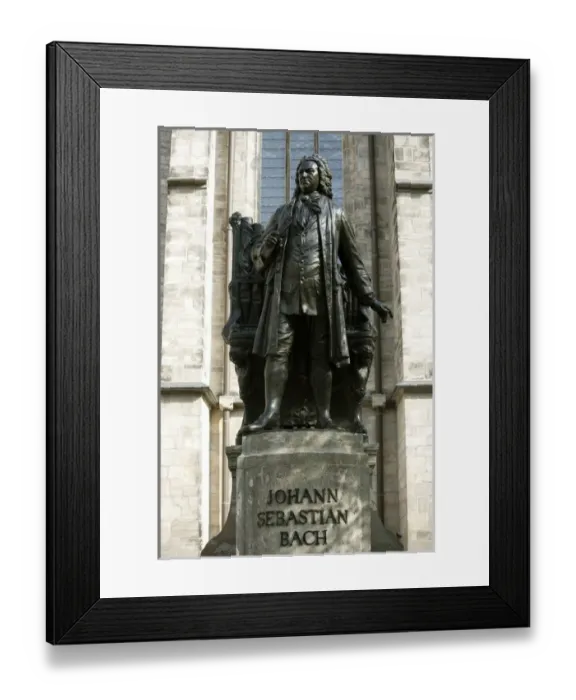 Framed Print : LEIPZIG18545-2012-BARTRUFF. CR2 - Statue of J. S. Bach on grounds of St. Thomas Church Framed Print : LEIPZIG18545-2012-BARTRUFF. CR2 - Statue of J. S. Bach on grounds of St. Thomas Church