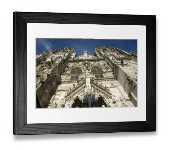 Framed Print : REGENSBURG18311-2012-BARTRUFF. CR2 - View of towers of St. Peters Cathedral, Regensburg Framed Print : REGENSBURG18311-2012-BARTRUFF. CR2 - View of towers of St. Peters Cathedral, Regensburg