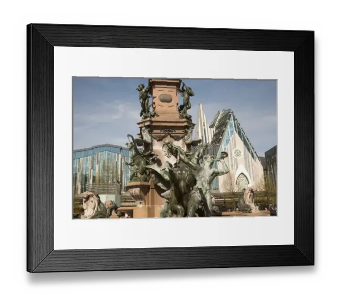 Framed Print : LEIPZIG18819-2012-BARTRUFF. CR2 - Detail of monument in center of Augustus Plaza, center of Leipzig Framed Print : LEIPZIG18819-2012-BARTRUFF. CR2 - Detail of monument in center of Augustus Plaza, center of Leipzig
