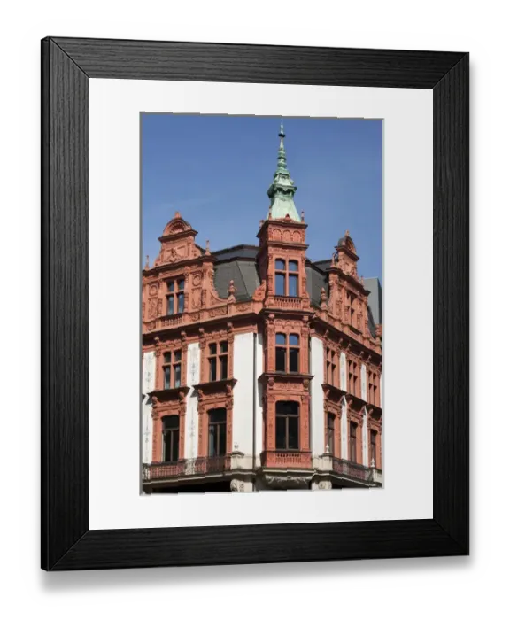 Framed Print : LEIPZIG18857-2012-BARTRUFF. CR2 - Classic styles of architecture are found throughout Leipzig