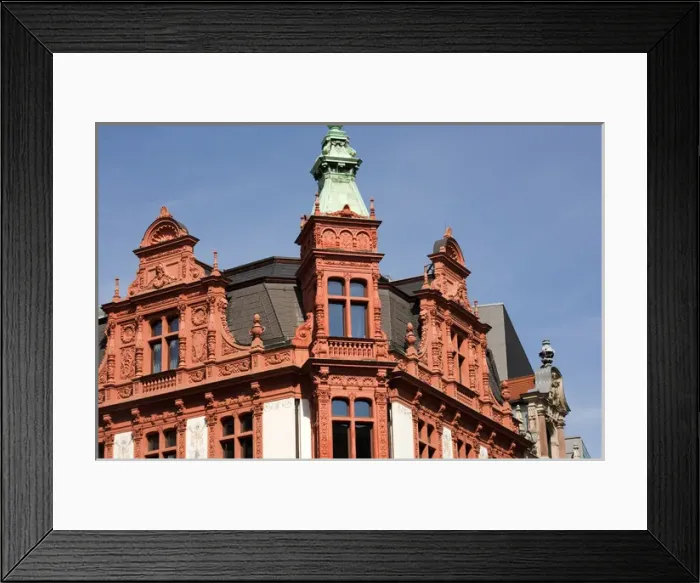 Framed Print : LEIPZIG18858-2012-BARTRUFF. CR2 - Classic styles of architecture are found throughout Leipzig