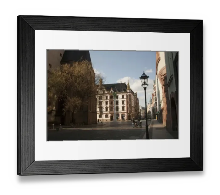 Framed Print : LEIPZIG19010-2012-BARTRUFF. CR2 - Classic Old Town street scene near the Plaza at St Framed Print : LEIPZIG19010-2012-BARTRUFF. CR2 - Classic Old Town street scene near the Plaza at St