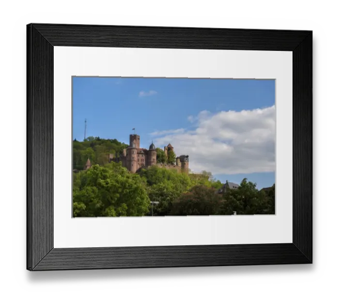 Framed Print : Europe, Germany, Bayern, Bavaria, Wertheim, castle