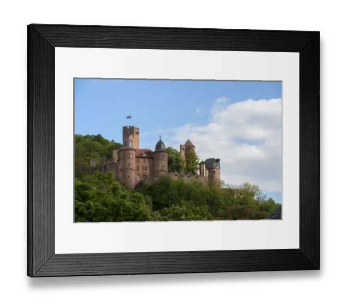 Framed Print : Europe, Germany, Bayern, Bavaria, Wertheim, castle