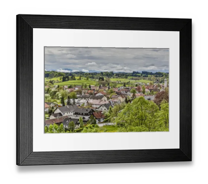 Framed Print : Germany, Andechs, View of Andechs from Andechs Monastery Framed Print : Germany, Andechs, View of Andechs from Andechs Monastery