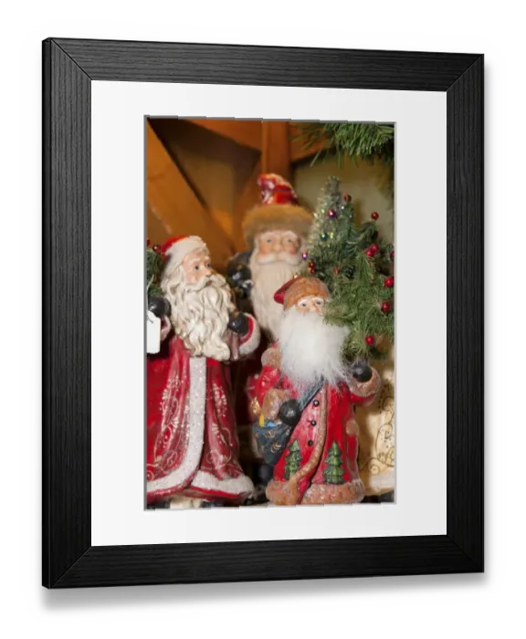 Framed Print : Europe, Germany, Hessen, Rudesheim, Kathe Wohlfahrt, Christmas store, santa claus