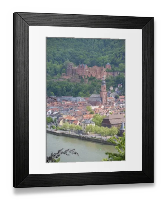 Framed Print : Europe, Germany, Baden-Wurttemberg, Heidelberg, view of Heidelberg Castle, Neckar River Framed Print : Europe, Germany, Baden-Wurttemberg, Heidelberg, view of Heidelberg Castle, Neckar River
