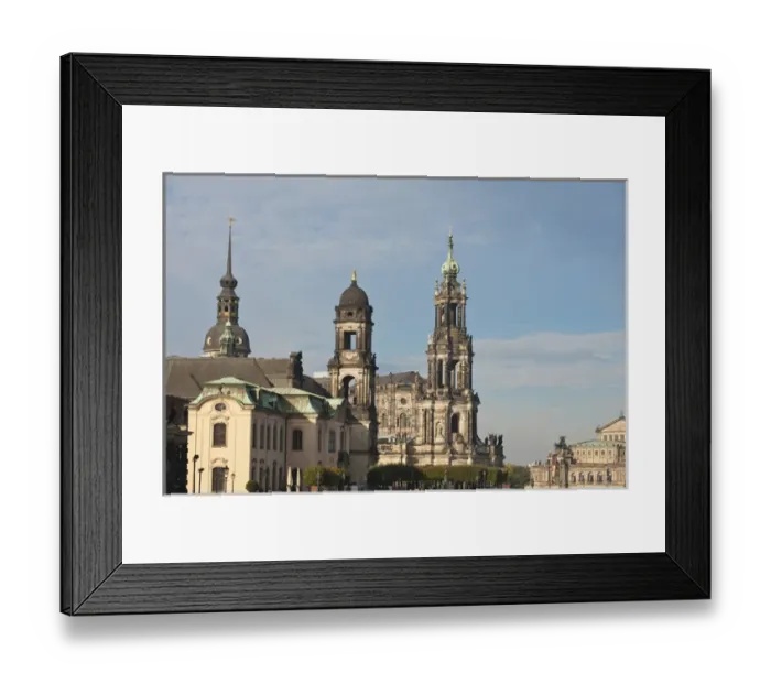 Framed Print : The hofkirche (Church of the Court) Dresden, Germany