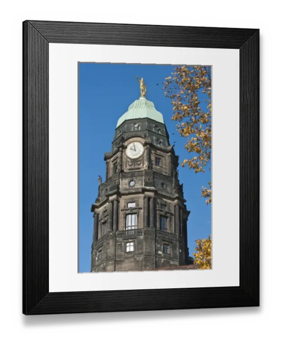 Framed Print : New Town Hall in Dresden, Germany Framed Print : New Town Hall in Dresden, Germany