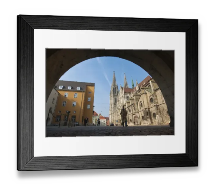 Framed Print : St. Peters Catherdral in Regensburg, Germany