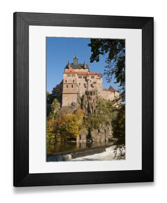 Framed Print : Kriebstein Castle and Zschopau River, Germany Framed Print : Kriebstein Castle and Zschopau River, Germany