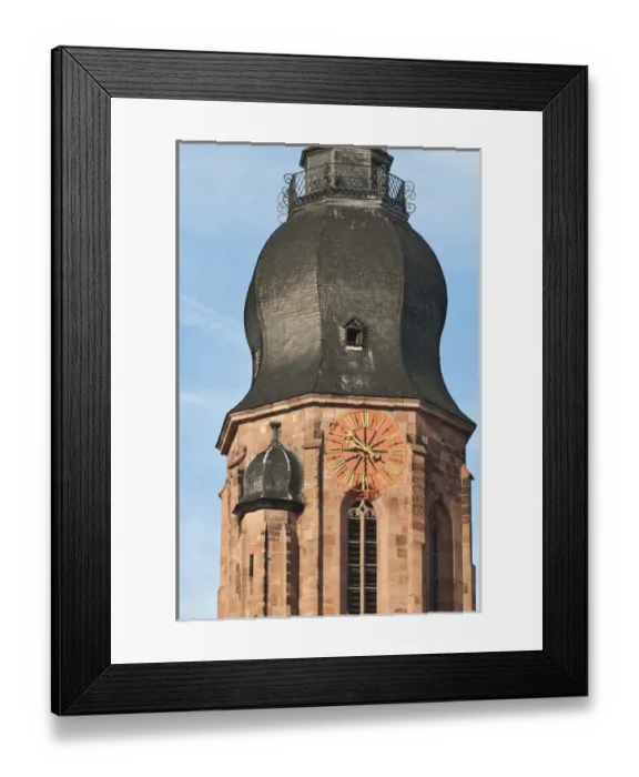 Framed Print : Church of the Holy Ghost (Spirit) in Old Town Heidelberg, Germany Framed Print : Church of the Holy Ghost (Spirit) in Old Town Heidelberg, Germany