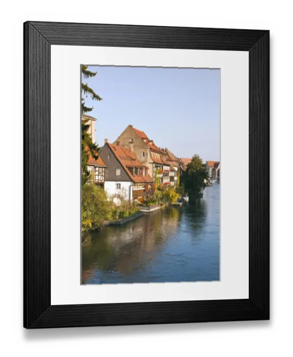 Framed Print : Little Venice (Klein Venedig) and River Regnitz in Bamberg, Germany Framed Print : Little Venice (Klein Venedig) and River Regnitz in Bamberg, Germany