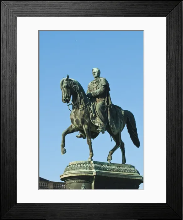 Framed Print : King John Statue in theatre square at the Semperoper (opera house), Dresden, Germany Framed Print : King John Statue in theatre square at the Semperoper (opera house), Dresden, Germany