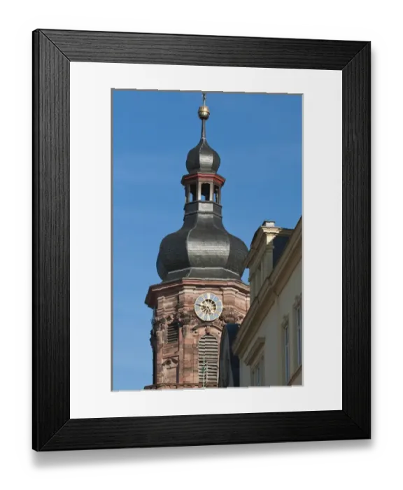 Framed Print : Spire of Providenzkirche, or Church of Providence, Old Town, Heidelberg Framed Print : Spire of Providenzkirche, or Church of Providence, Old Town, Heidelberg