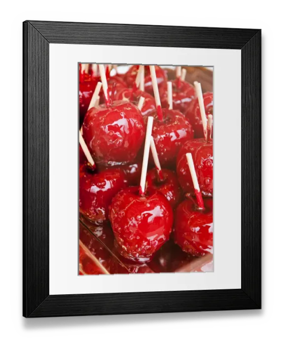 Framed Print : Candy coated fruit at the Stuttgart Beer Festival, Cannstatter Wasen, Stuttgart, Germany