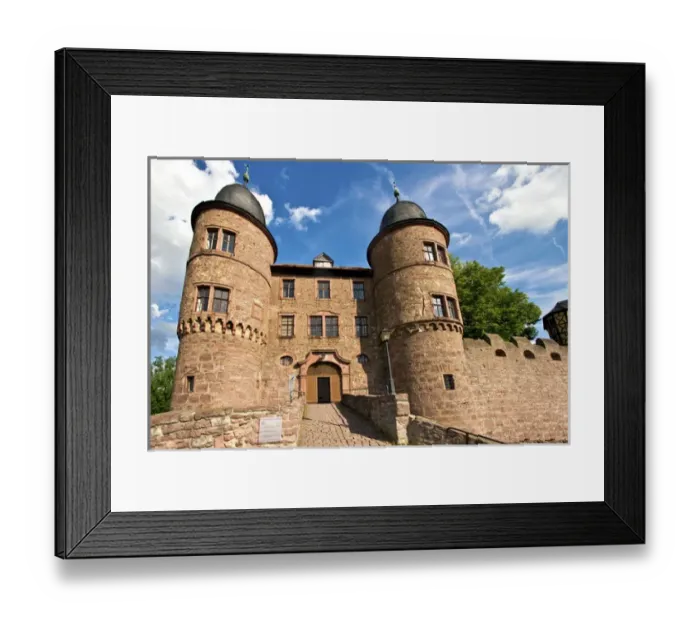 Framed Print : Wertheim, Germany Wertheim Castle sits above the Main river Framed Print : Wertheim, Germany Wertheim Castle sits above the Main river