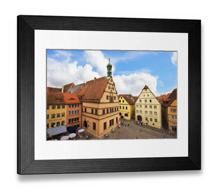 Framed Print : Rothenburg ob der Tauber, Bavaria, Germany, Market Square and councillors tavern Framed Print : Rothenburg ob der Tauber, Bavaria, Germany, Market Square and councillors tavern