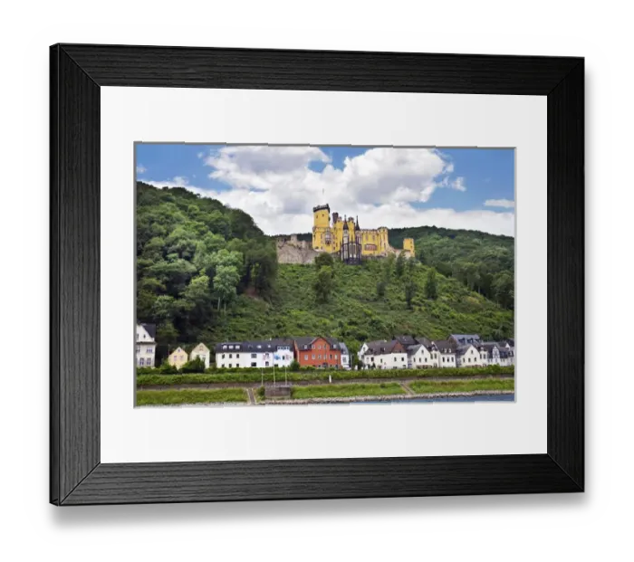 Framed Print : Koblenz, Germany, Stolzenfels Castle, Schloss Stolzenfels on the Rhine River, River Framed Print : Koblenz, Germany, Stolzenfels Castle, Schloss Stolzenfels on the Rhine River, River